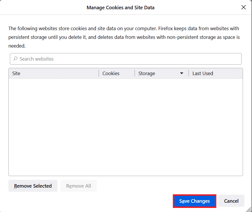 คลิกที่ปุ่มบันทึกการเปลี่ยนแปลง แก้ไข Firefox คลิกขวาไม่ทำงาน