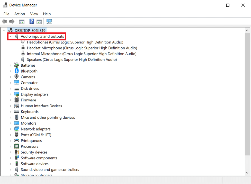 extinde intrările și ieșirile audio. Cum să remediați Discord Screen Share Lag