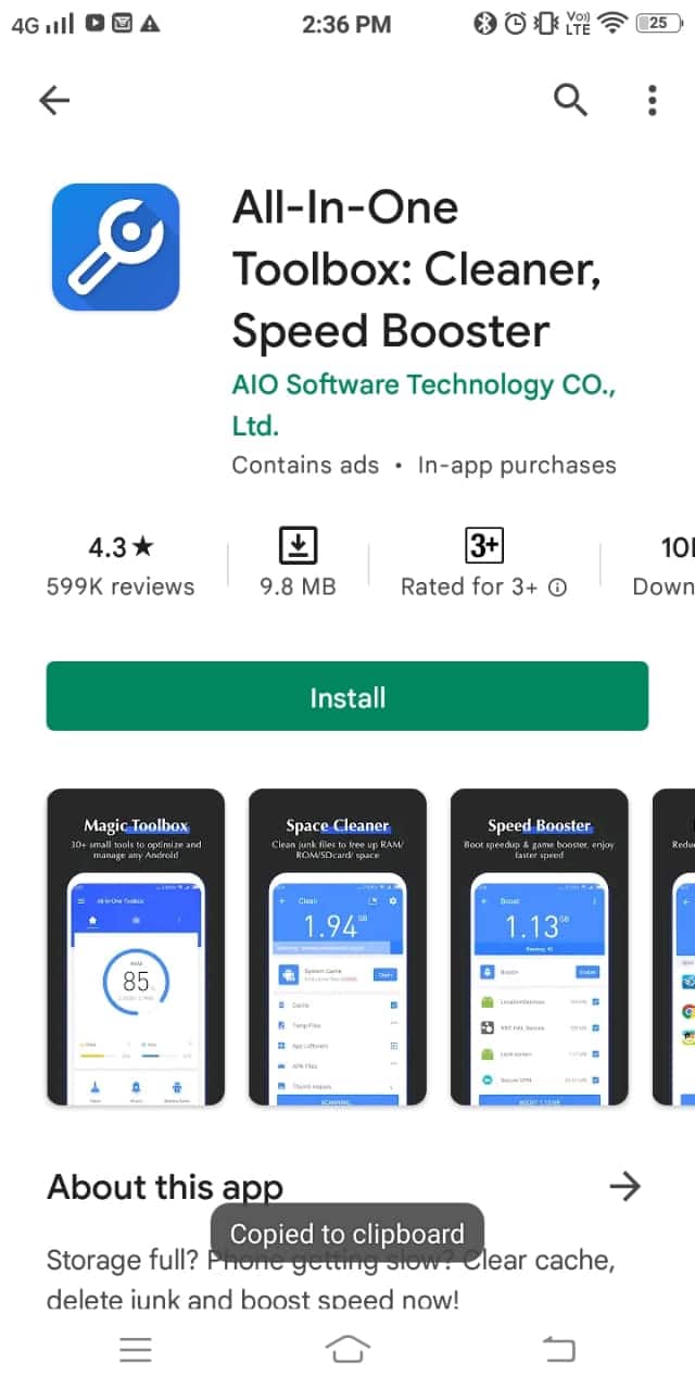 Caja de herramientas todo en uno | mejor limpiador gratuito para Android