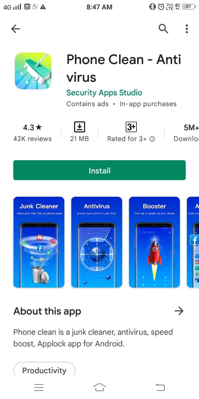 Limpiar teléfono – Antivirus | mejor aplicación de limpieza de teléfonos