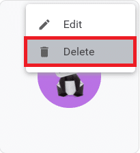 Sil'i seçin. Chrome'u Varsayılan Tarayıcı Olarak Değiştirme