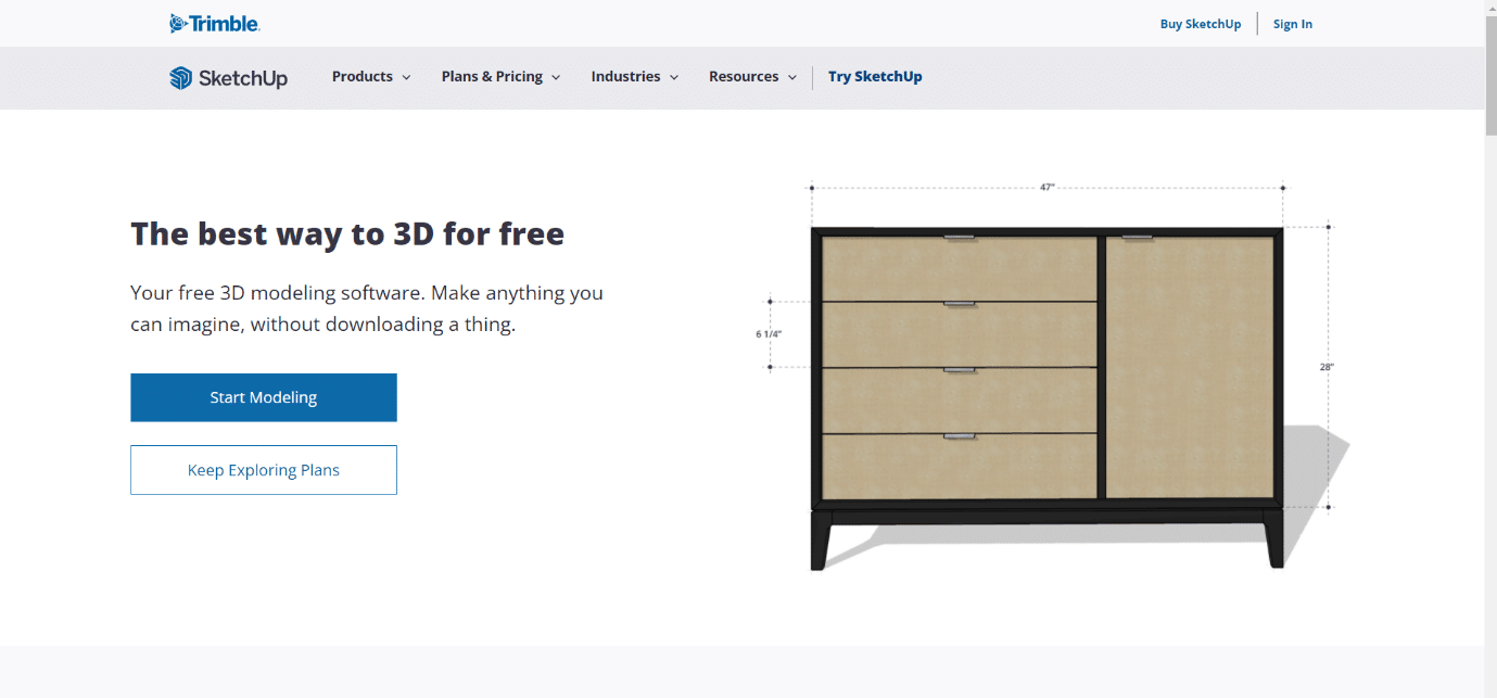 SketchUp gratuit | cel mai bun software de modelare 3D