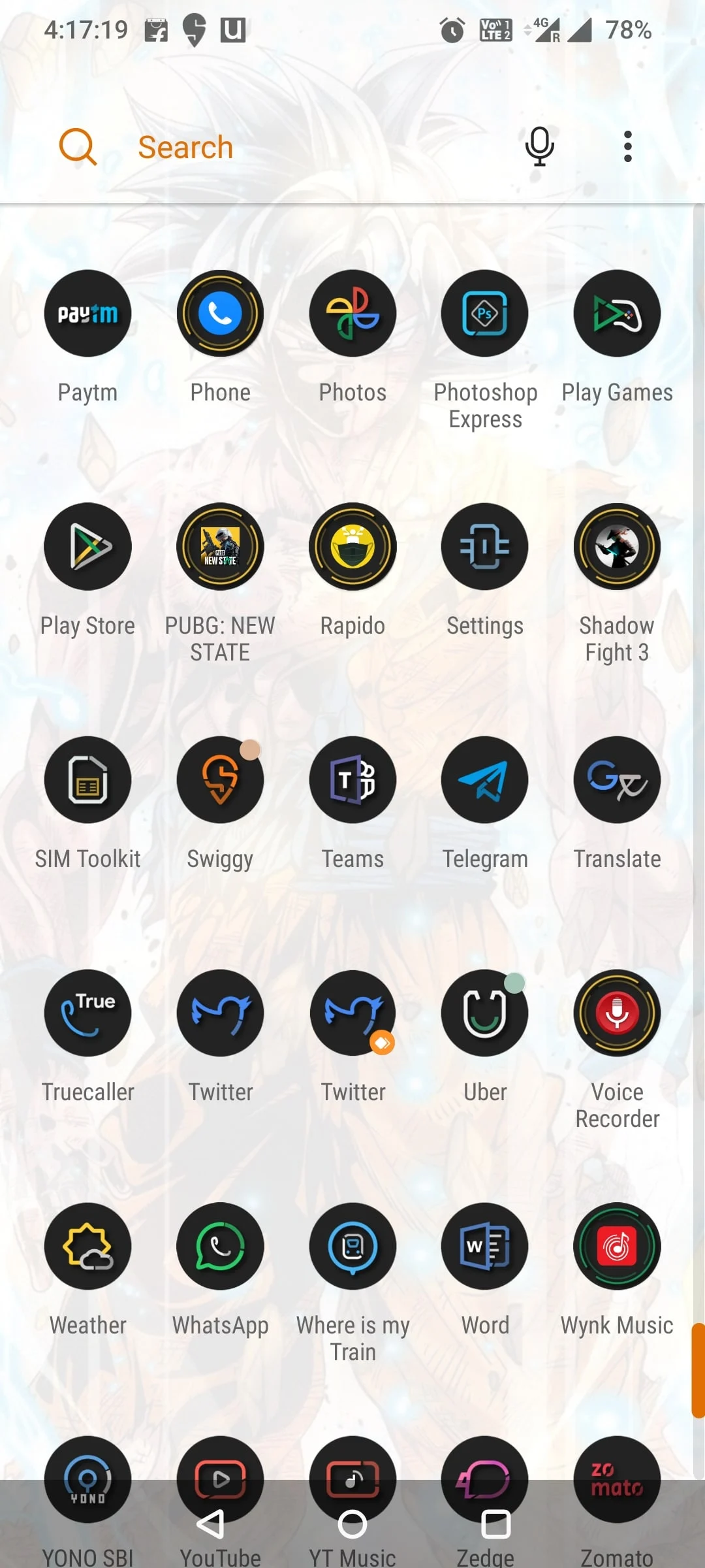 Lancez le tiroir de l'application sur votre téléphone et appuyez sur l'icône de l'application SIM toolkit