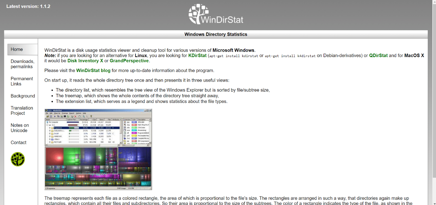 WinDirStat | Windows用の最高の無料ファイルマネージャー