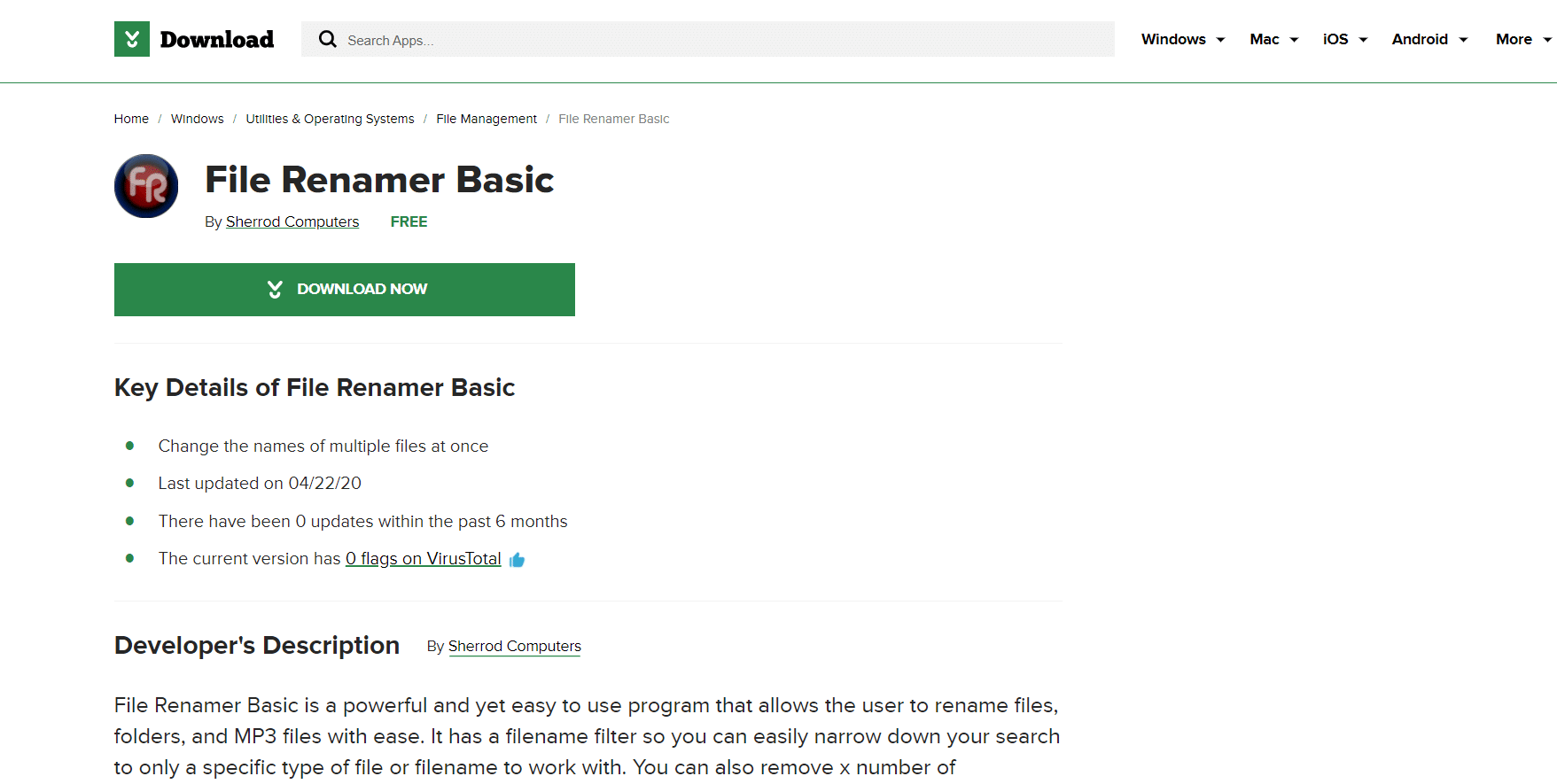 Rinomina file di base | miglior software gratuito per rinominare file per Windows