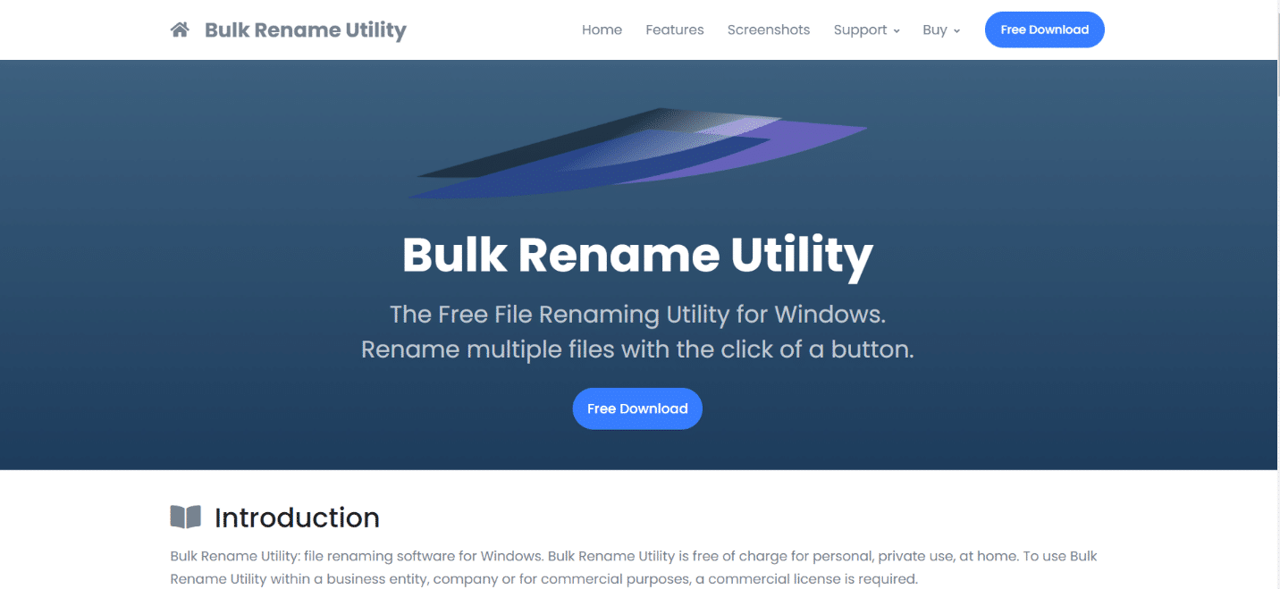 Utilità di ridenominazione in blocco | miglior software gratuito per rinominare file per Windows