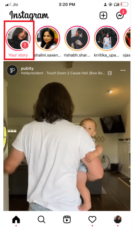 Przejdź do swojej historii na Instagramie i otwórz ją ponownie