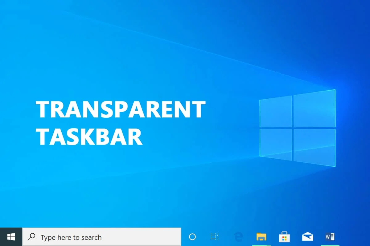 Cara Membuat Taskbar Transparan di Windows 10