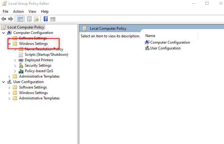 Windows ayarlarını genişlet