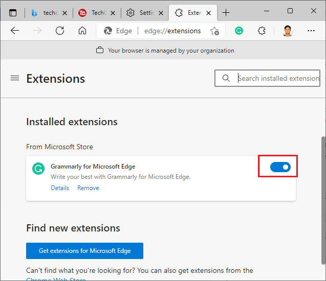 Ahora, desactive la extensión. Cómo reparar el código de error de Netflix UI3012