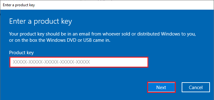 25 haneli ürün anahtarını yazın. Windows 10 0xc004f075 Hatasını Düzeltin