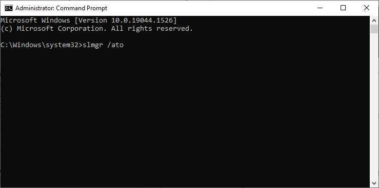 Şimdi, aşağıdaki komutu yazın ve Enter'a basın. Windows 10 0xc004f075 Hatasını Düzeltin