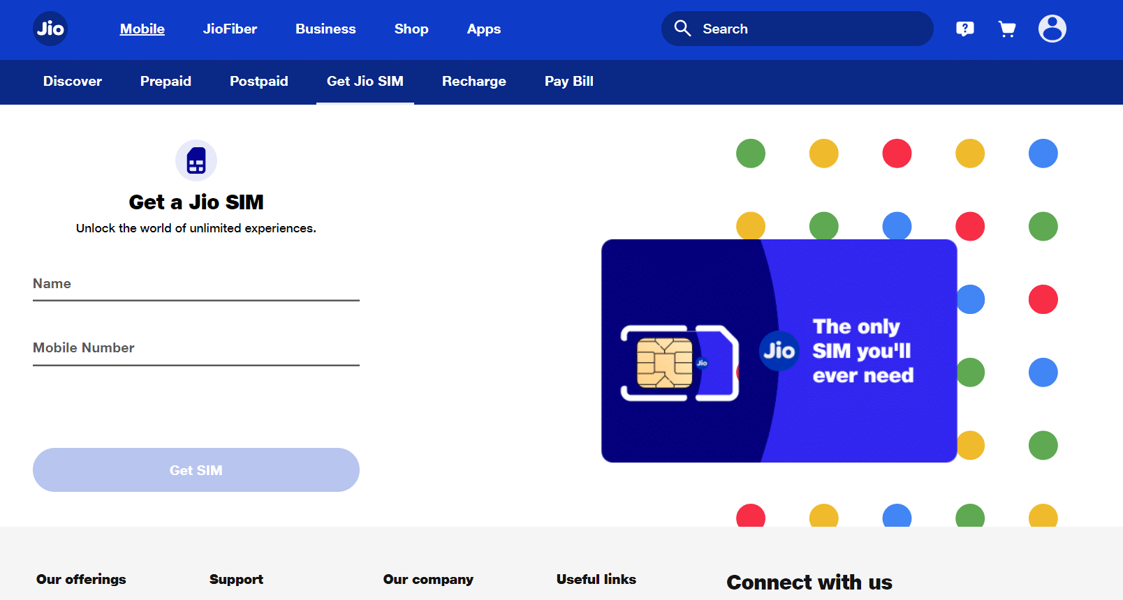 obter um novo sim jio. Como provisionar um cartão SIM