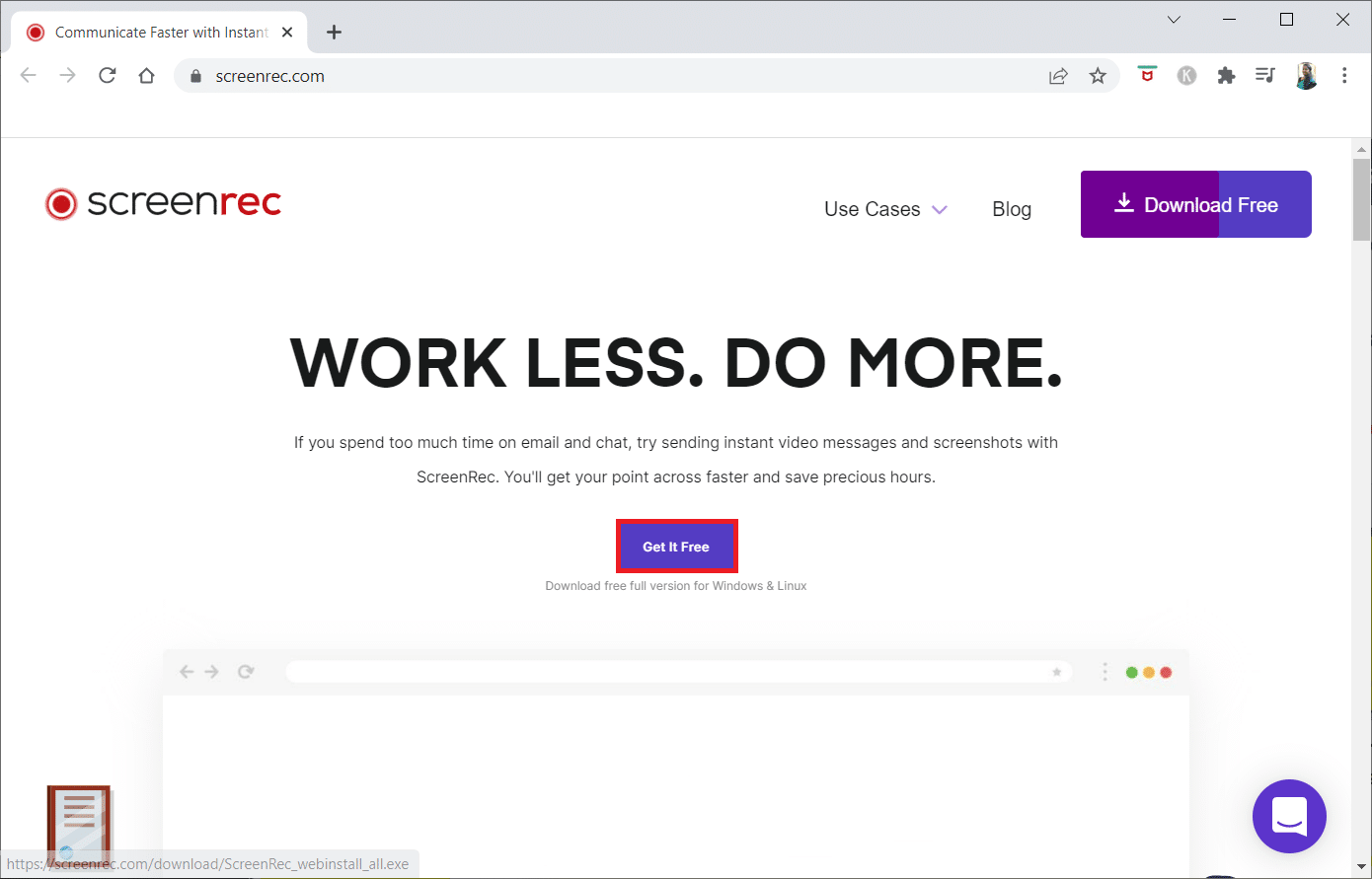 Klicken Sie auf die Schaltfläche Get It Free. So zeichnen Sie ein Zoom-Meeting ohne Erlaubnis in Windows 10 auf