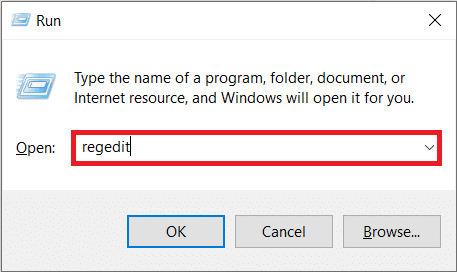 Boîte de dialogue Exécuter. Comment réparer l'utilisation élevée du disque WaasMedicSVC.exe dans Windows 10