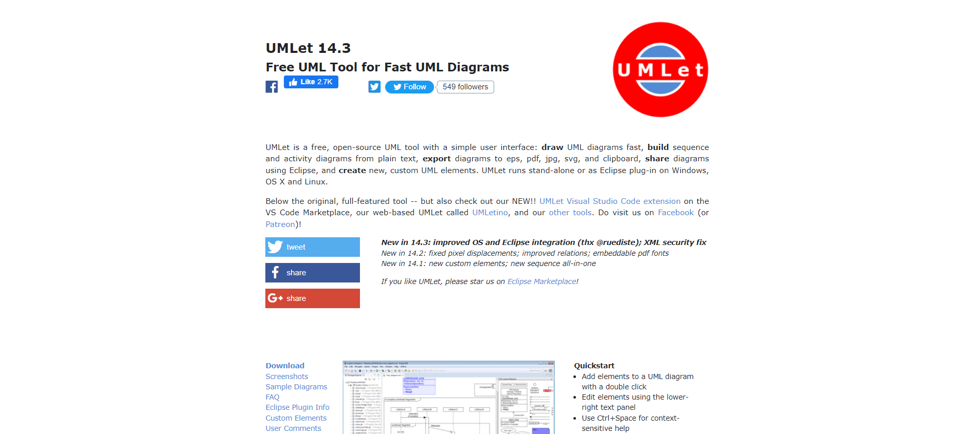 UMLet | 21最高の無料VisioAlternativeOnline