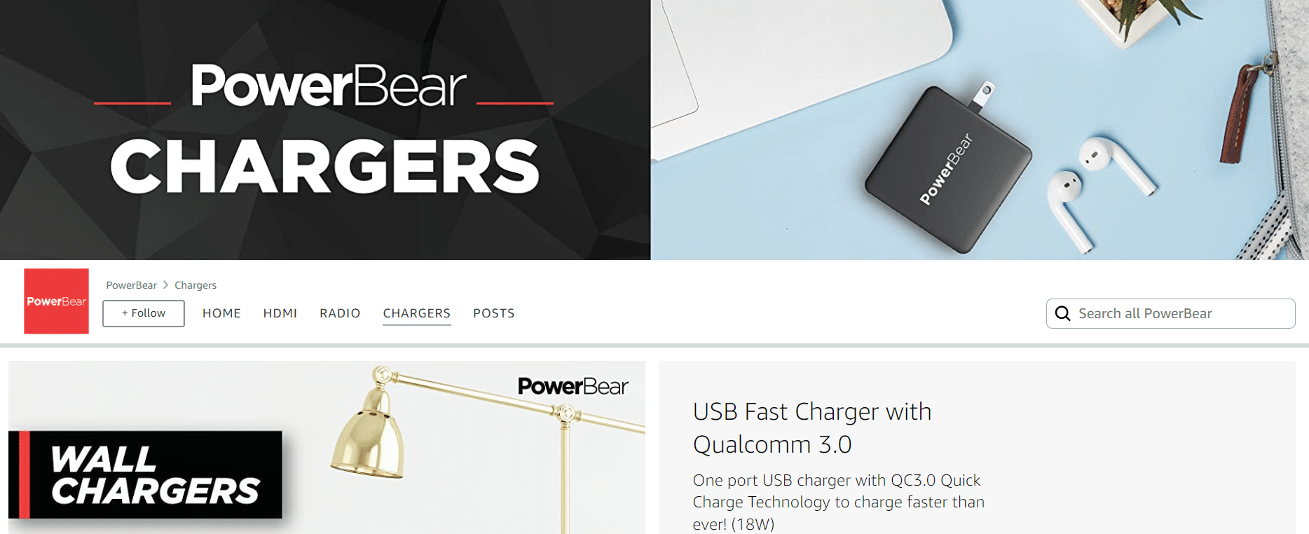 PowerBear充電器。 Android用の20の最高の高速充電器