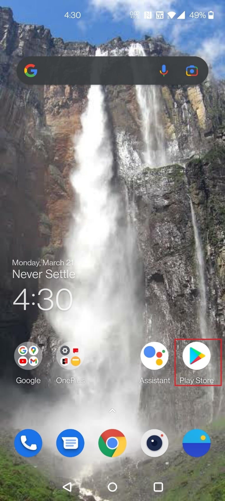 Deschideți Magazinul Play pe mobilul dvs. Android. Cum să puneți filtre Snapchat pe imaginile din camera foto
