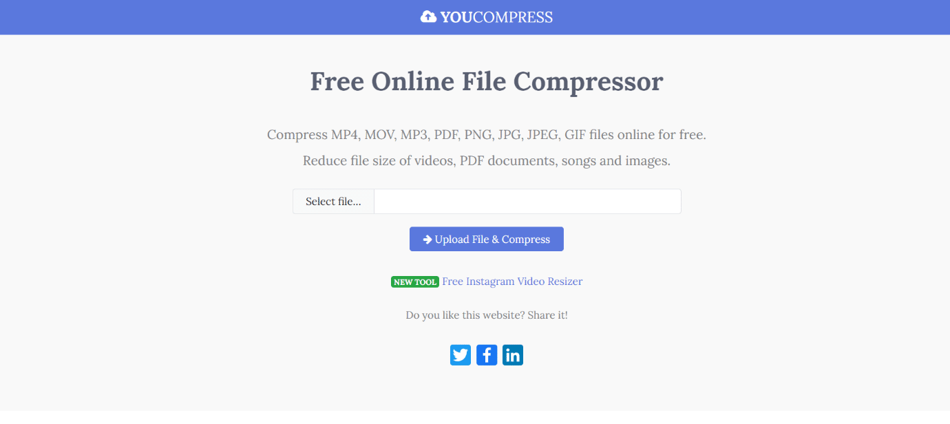 UstedComprime | mejor compresor mp4