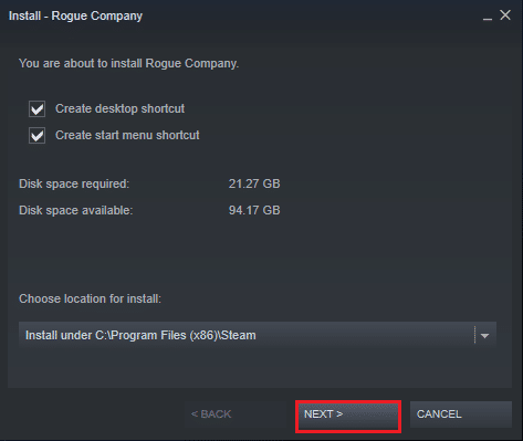Na koniec postępuj zgodnie z instrukcjami wyświetlanymi na ekranie, aby zainstalować grę na swoim komputerze. Napraw PUBG, który nie uruchamia się na Steamie