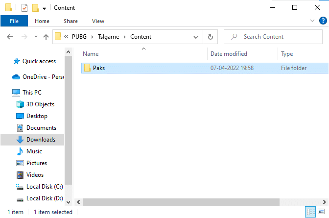 Następnie otwórz folder Paks i usuń wszystkie pliki oprócz tych, które nie zaczynają się od Pakchunk