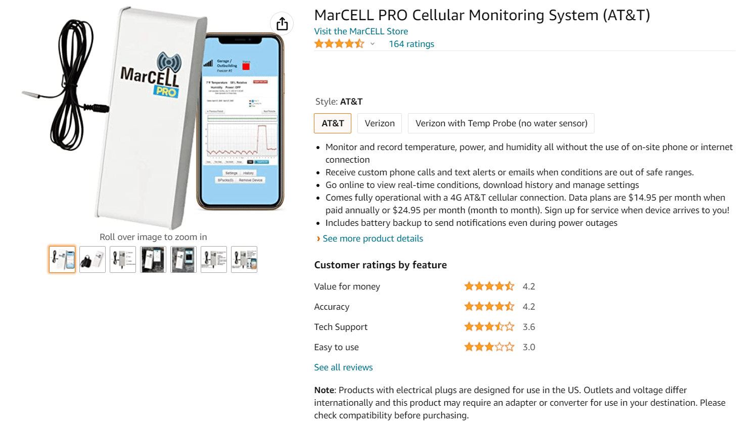 MarCELL PRO 셀룰러 모니터링 시스템. 11 최고의 WiFi 온도 및 습도 센서