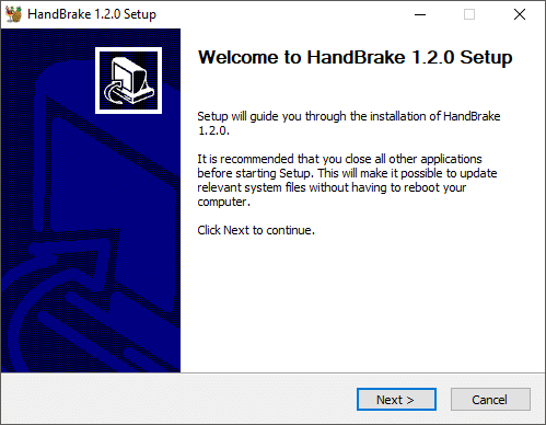 Akan terbuka setup instalasi rem tangan, klik Next