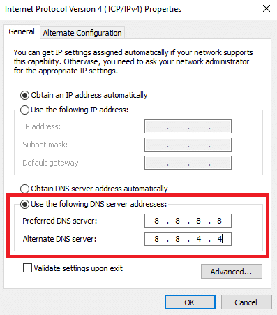 Usa l'indirizzo DNS di Google. Come correggere l'errore di traffico insolito di Google