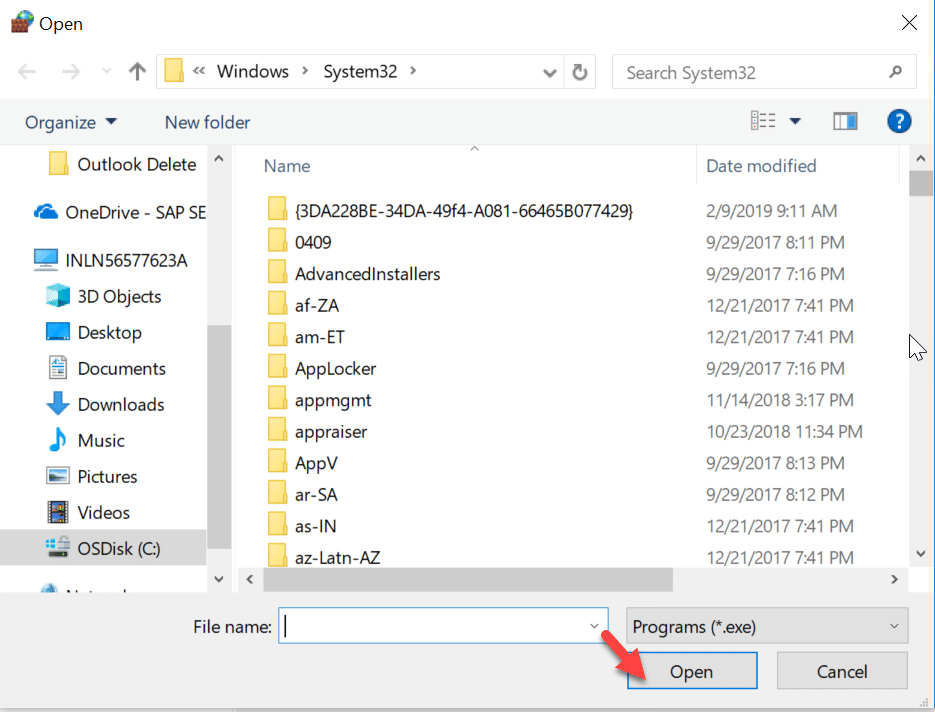 เลือกไฟล์ .exe ของโปรแกรม & กดปุ่ม "ถัดไป"