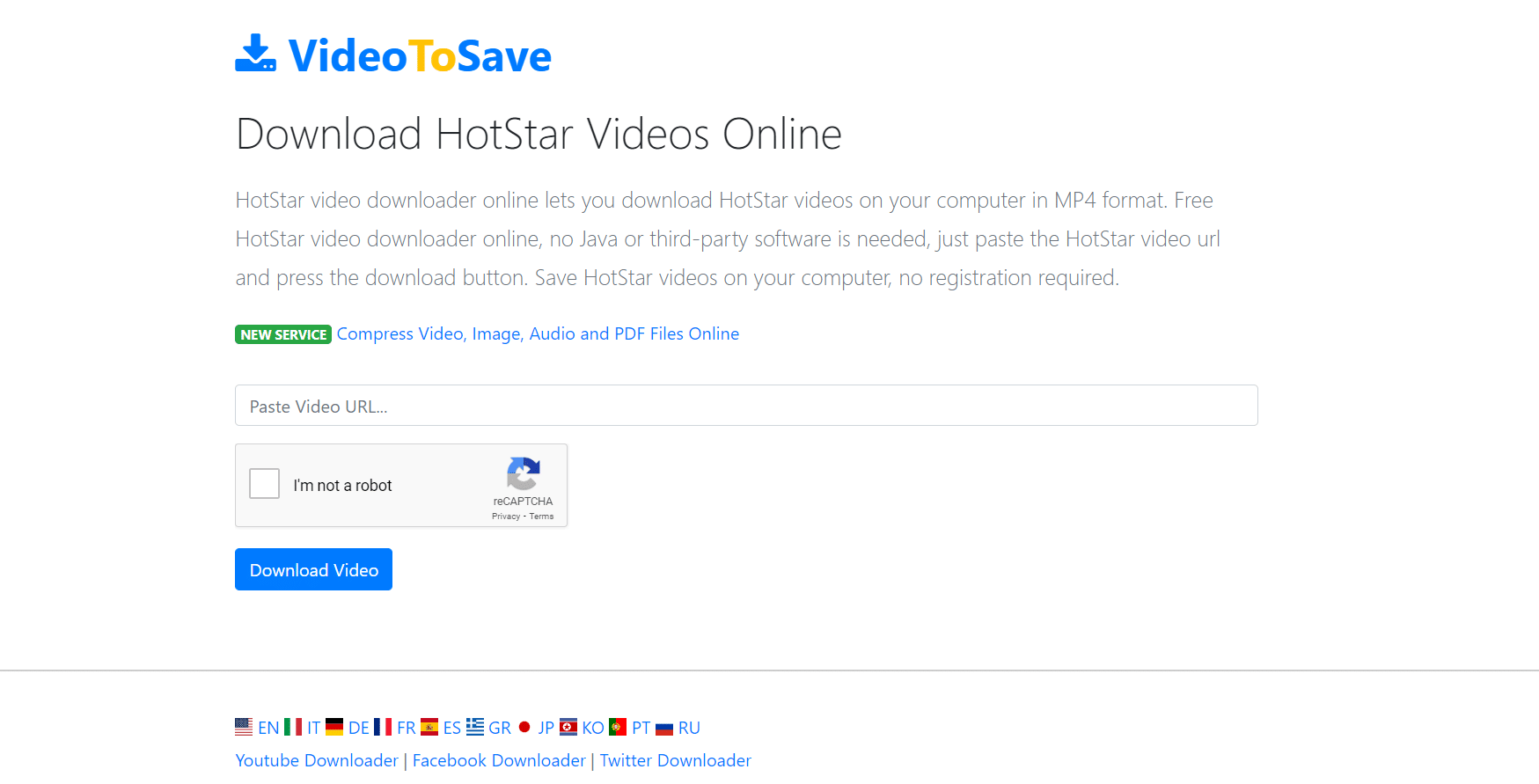 เว็บไซต์ Hotstar Video Downloader