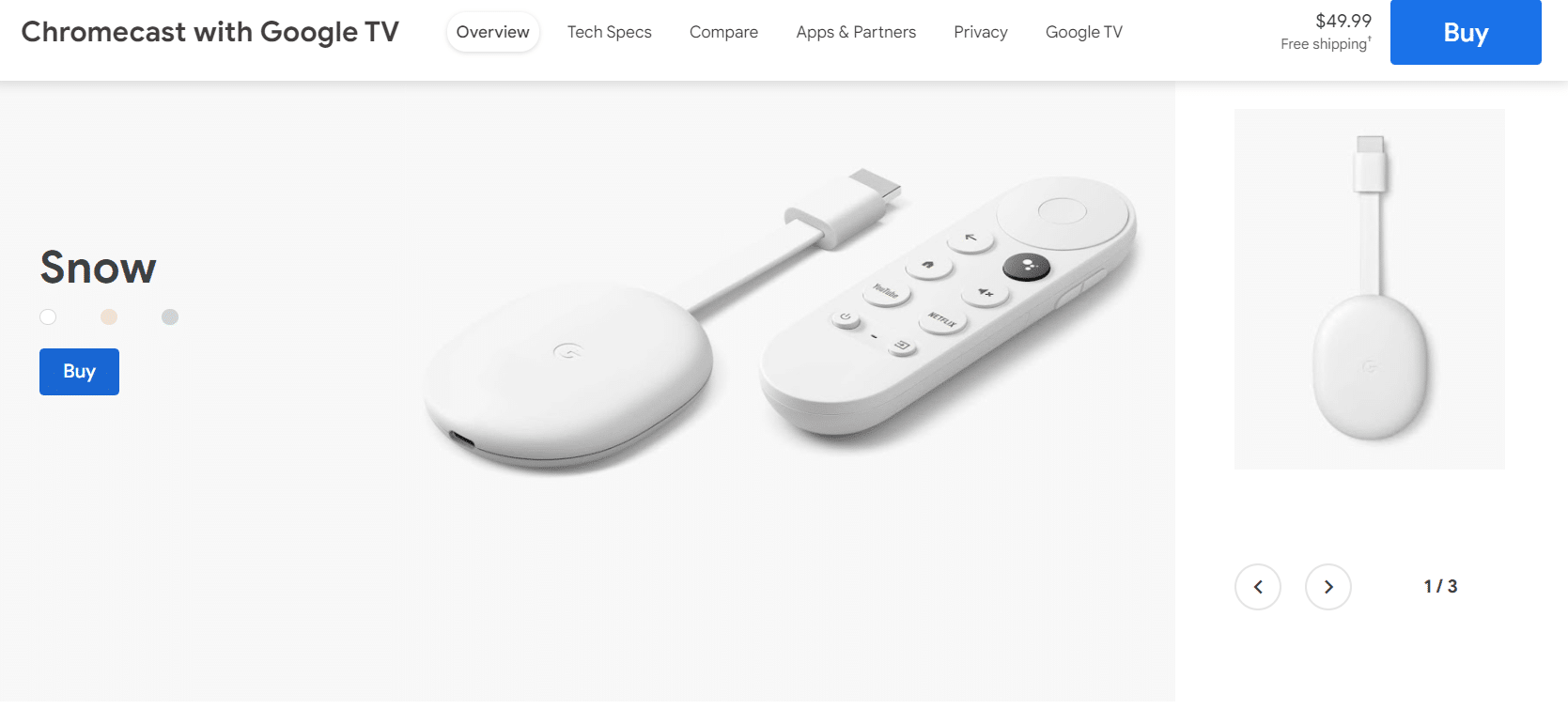 Chromecast con Google TV