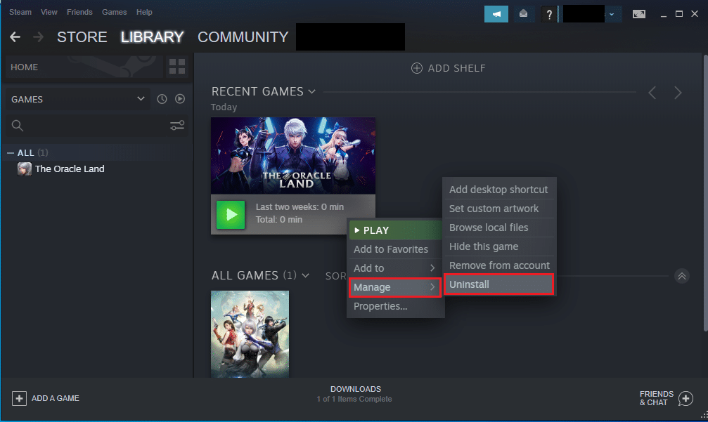 disinstallare il gioco di vapore. Risolto il problema con steam_api64.dll mancante su Windows 10