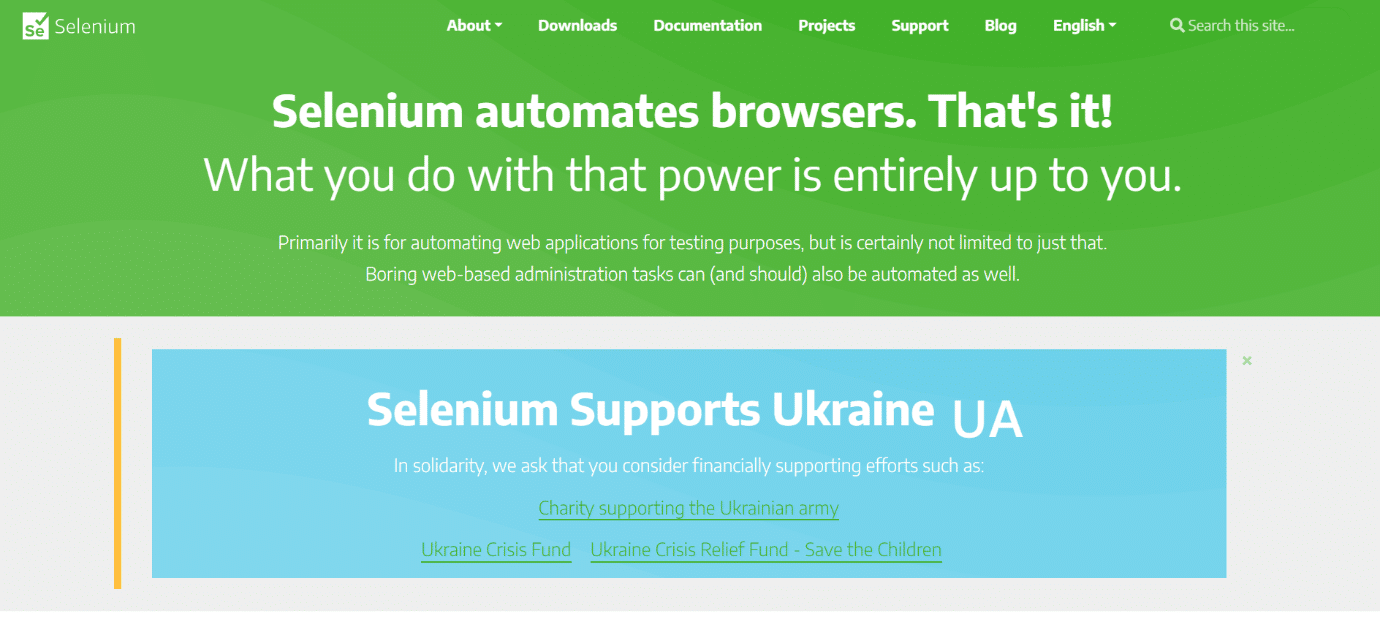 Selenio. I 34 migliori strumenti di test web