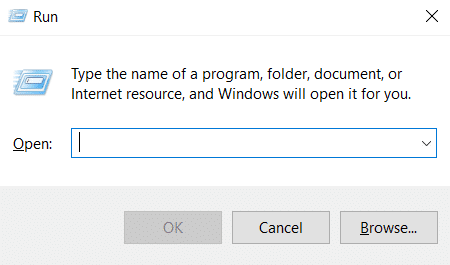 Inicie el mensaje Ejecutar. Solucione el error de E/S de Qbittorrent en Windows 10
