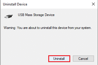 [アンインストール]ボタンをクリックします。デバイスを修正するには、Windows10にさらにインストールする必要があります
