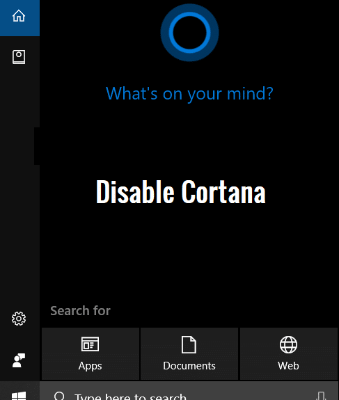 如何在 Windows 10 上禁用 Cortana