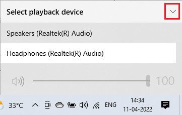 selezionare il dispositivo di riproduzione Logitech