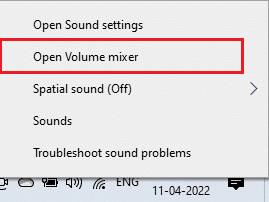 mixer a volume aperto