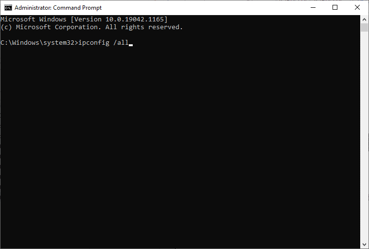 ketik perintah ipconfig all. Perbaiki PUBG Terjebak di Layar Pemuatan