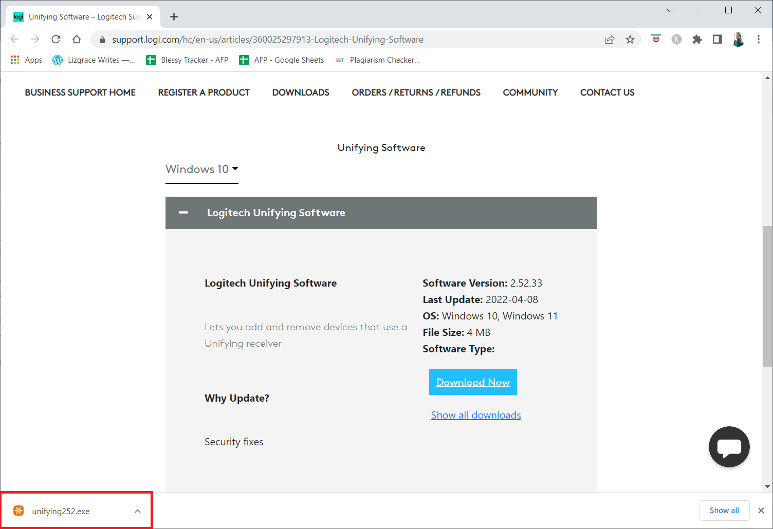 Fare clic sul file eseguibile scaricato. Risolto il problema con il ricevitore unificante Logitech che non funzionava