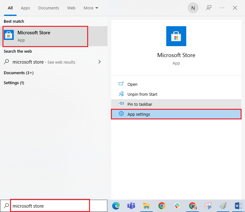 Impostazioni dell'app di Microsoft Store
