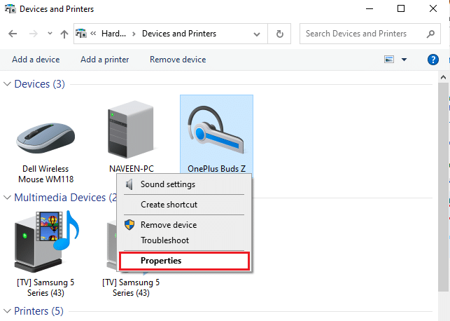 Proprietà del dispositivo Bluetooth