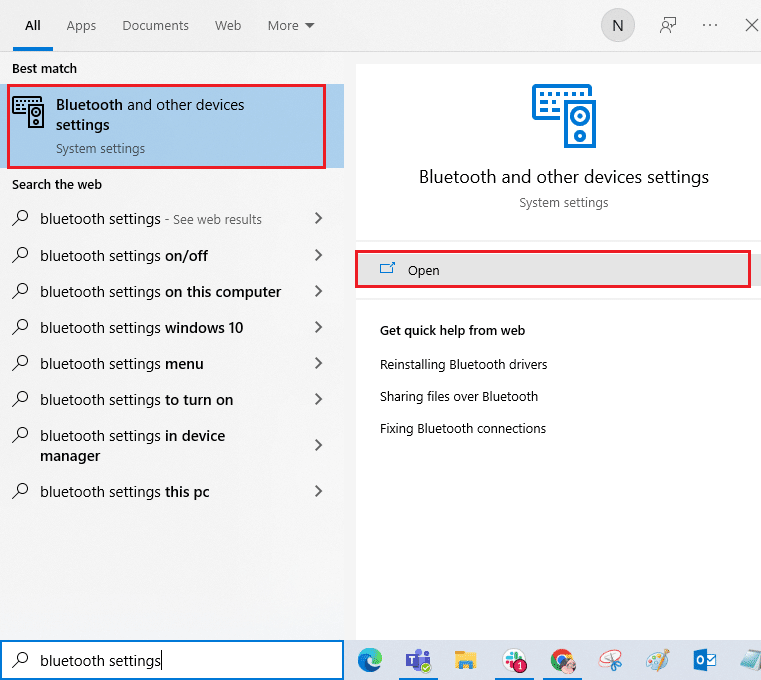 apri le impostazioni Bluetooth e altri dispositivi. Risolvi la balbuzie delle cuffie Bluetooth su Windows 10