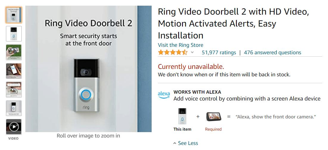 Dering Video Bel Pintu 2 | Bel Video Terbaik Kompatibel Dengan Google Home