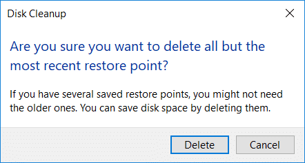 点击“删除”确认删除 |在 Windows 10 上释放硬盘空间的 10 种方法