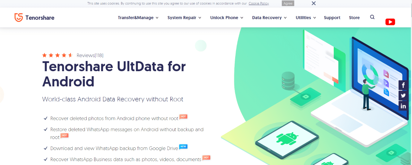 Tenorshare UltData | Aplikasi Pemulihan Terbaik untuk Android