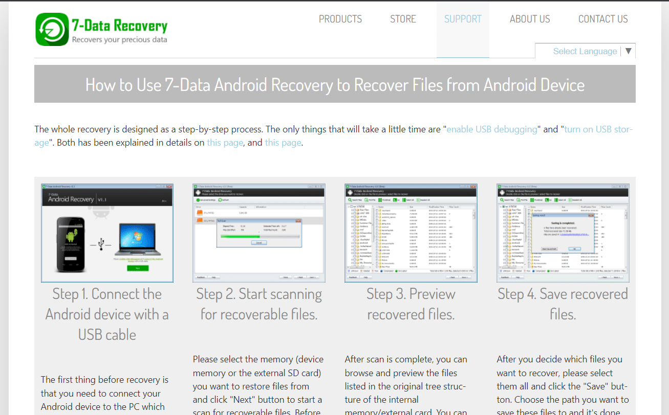 Pemulihan Android 7-Data