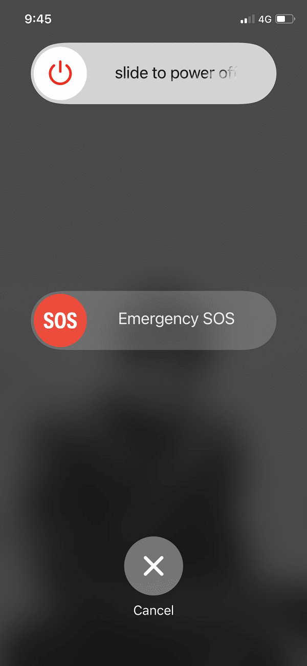 Spegni il tuo dispositivo iPhone