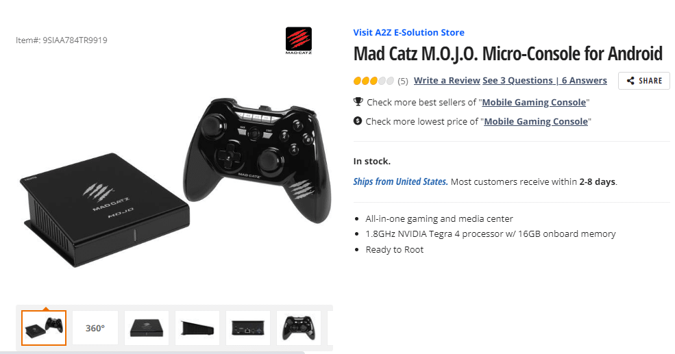 Konsol Game Android Mad Catz. Konsol Game Android Terbaik