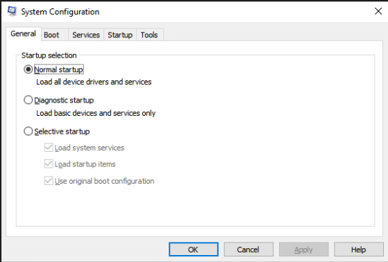 Esegui avvio pulito. Correggi Windows Update che dura per sempre